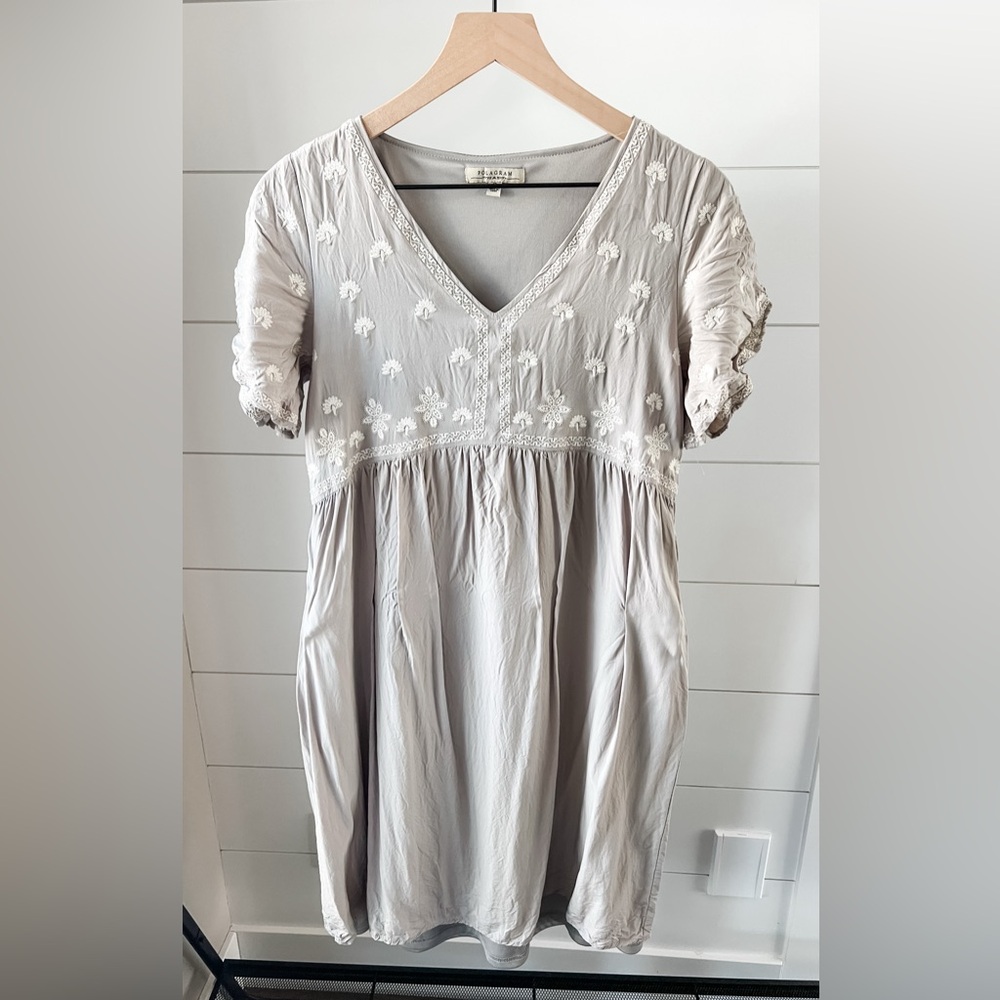 Polagram Cream Midi Dress